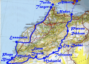 Mapa Ruta Raid Agosto 2023